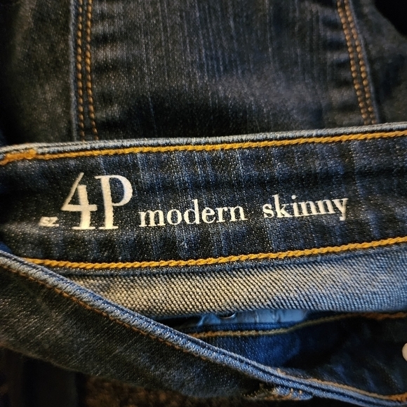 Ann Taylor LOFT Modern Skinny Denim Blue Jean Women's 4P Everyday Basic EUC - Picture 6 of 7